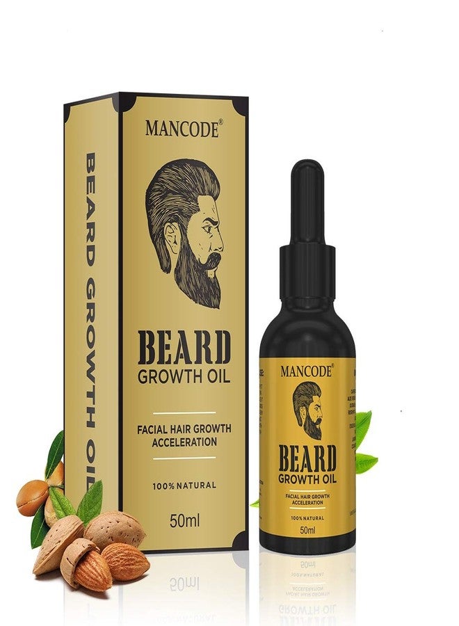 MAN CODE Mancode Beard Growth Oil + Beard Wash&Conditioner 50Ml + 200Ml For Patchy Beard Mens Grooming Beard&Mustache Care Kit Combo For Men,100 Grams - Image 3